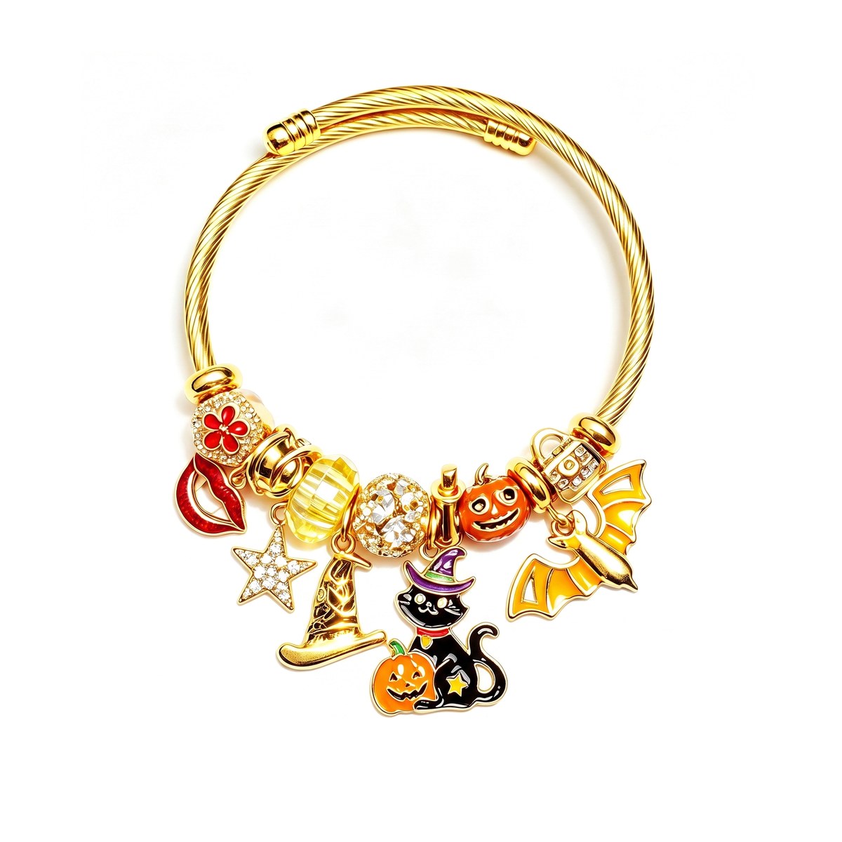 Halloween and Gothic charm bangles