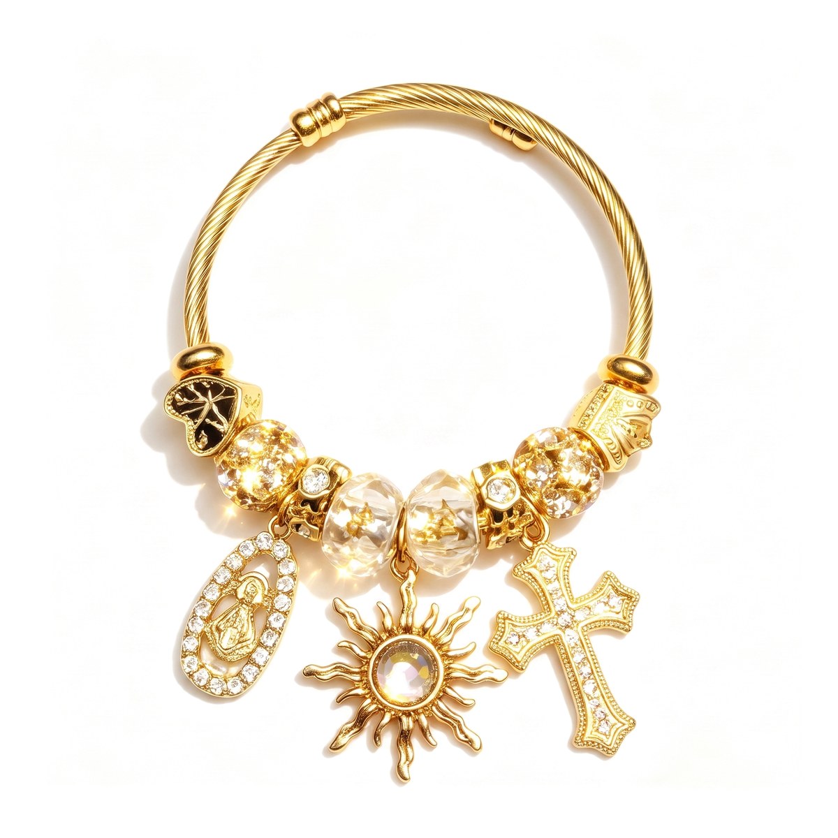 Vintage and Talisman charm bangles