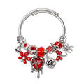 Hallow Gothic Red Heart Drip Bangle