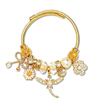 Hedgerow Dragonfly and Pink Crystal Bangle