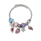 Orchard Fruit Charm Cable Bangle