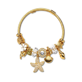 Rockpool Dual Tone Ocean Charm Bangle
