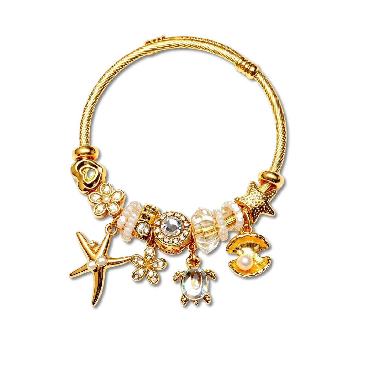 Rockpool Starfish Cable Wire Bangle
