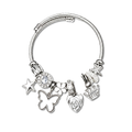 Wisp White Fairy Charm Twisted Bangle